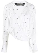 Jacquemus Embroidered Dot Blouse - White