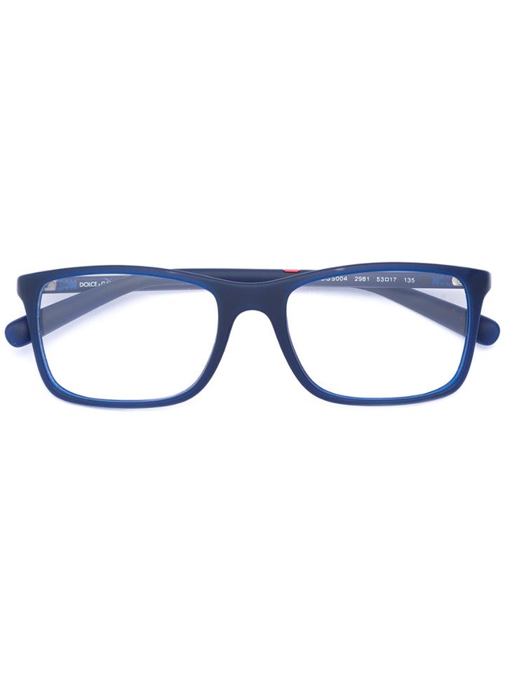 Dolce & Gabbana Eyewear Square Frame Glasses - Blue