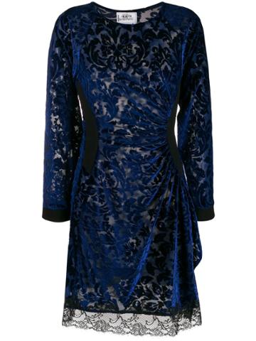 Koché Draped Dress - Blue