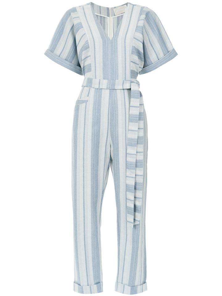 Lilly Sarti Striped Jumpsuit - Blue