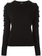 Versus Pinned Sweater, Women's, Size: 42, Black, Polyamide/viscose