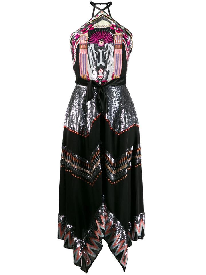 Temperley London Talia Sequinned Dress - Black