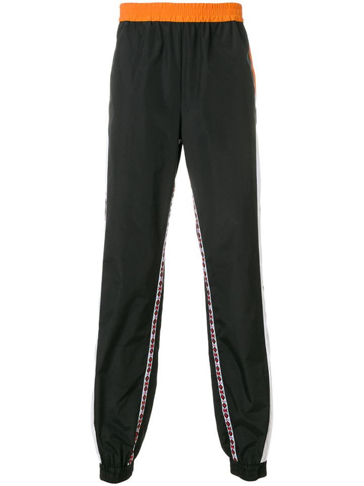 Msgm Side Stripe Track Trousers - Black
