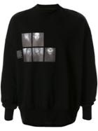Julius Photographic Print Sweatshirt - Black
