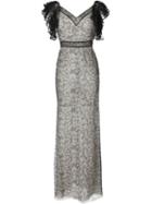 Alexander Mcqueen Lace Evening Dress, Women's, Size: 40, Black, Cotton/silk/polyamide