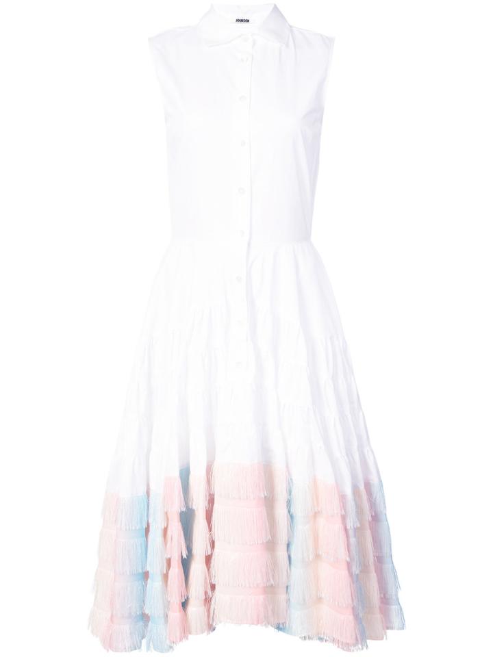 Jourden Unicorn Shirt Dress - White