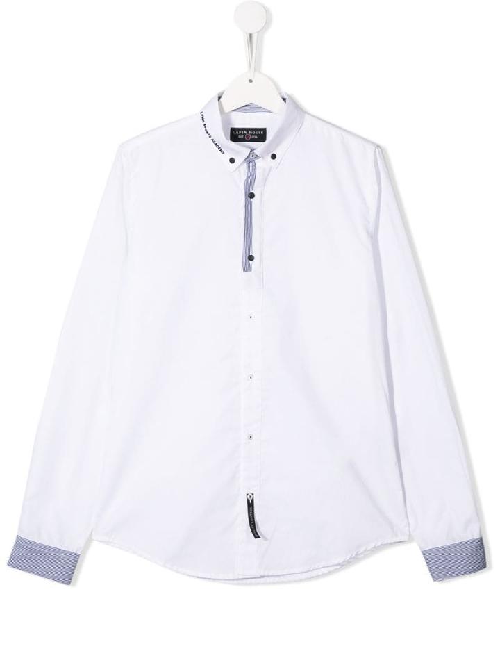 Lapin House Stripe Detail Shirt - White