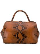 A.f.vandevorst Snakeskin Effect Tote Bag - Brown