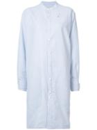 L'equip - Striped Shirt Dress - Women - Cotton/polyester - S, Blue, Cotton/polyester