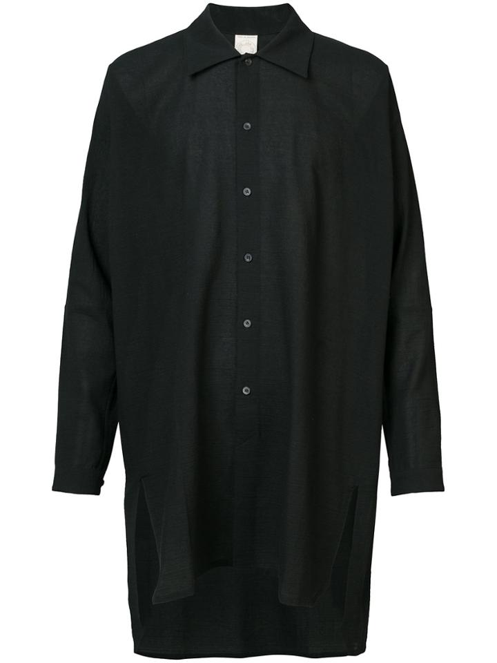 Jan Jan Van Essche Elongated Loose Fitted Shirt - Black