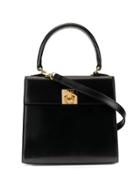 Céline Pre-owned Logo Plaque Hand Bag - Black