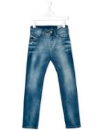 Diesel Kids - Belther Jeans - Kids - Cotton/polyester/spandex/elastane - 10 Yrs, Blue