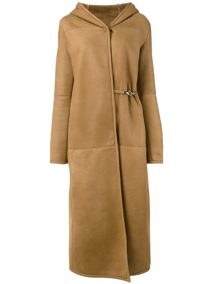 Liska - Theodorina Coat - Women - Lamb Fur/lamb Nubuck Leather - S, Brown, Lamb Fur/lamb Nubuck Leather