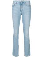 Msgm Branded Slim-leg Jeans - Blue