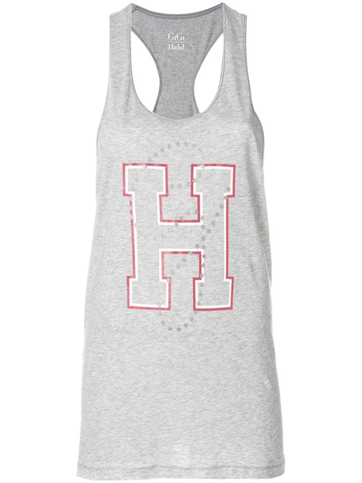 Tommy Hilfiger Tommy X Gigi Logo Print Tank Top - Grey
