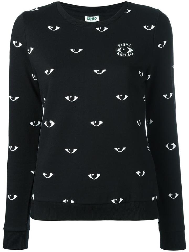 Kenzo Eyes Sweatshirt, Women's, Size: Xs, Black, Cotton