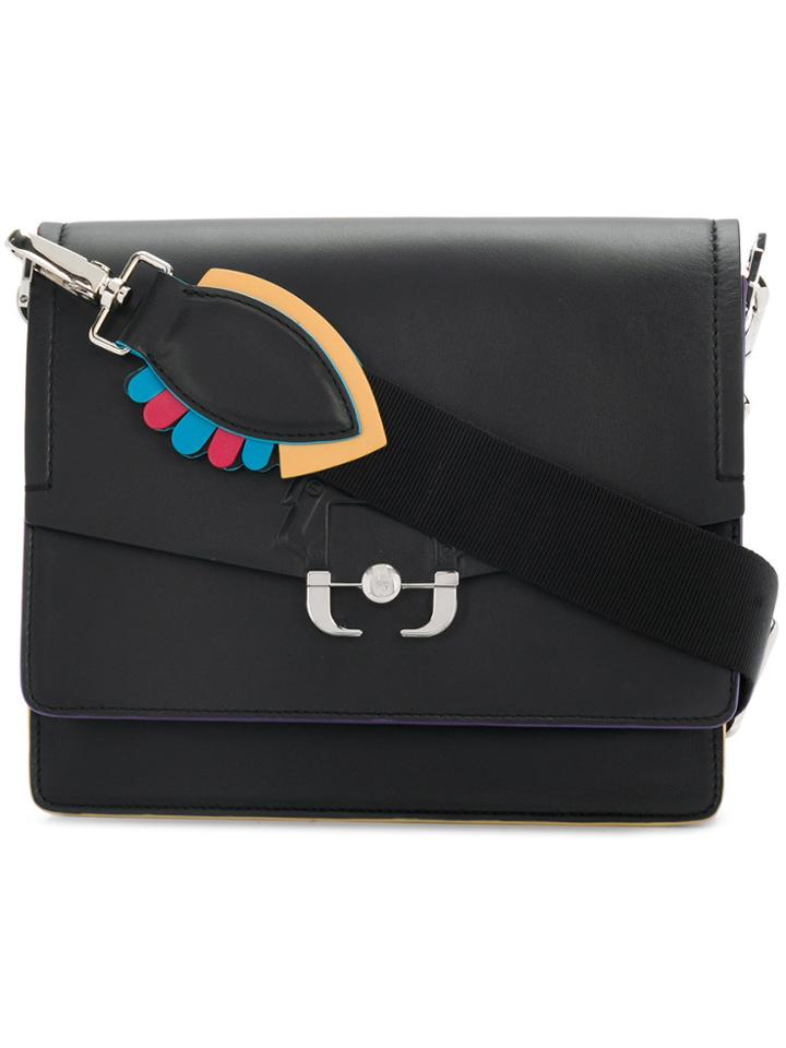 Paula Cademartori Buckle Detail Shoulder Bag - Black