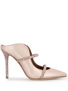 Malone Souliers Maureen Crystal-embellished Mules - Pink