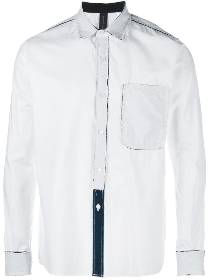Mihara Yasuhiro Patchwork Cotton Shirt