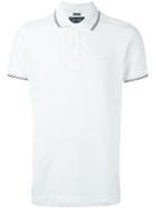 Armani Jeans Striped Trim Polo Shirt, Men's, Size: S, White, Cotton