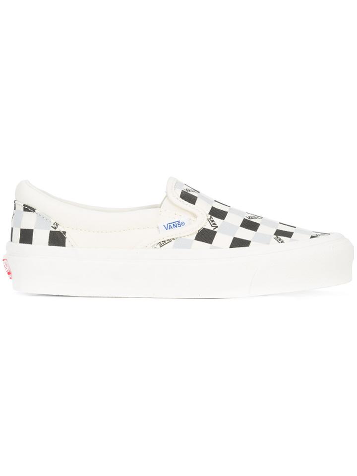 Vans Checker Slip-on Sneakers - White