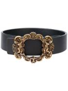 Dolce & Gabbana Ornate Buckle Belt - Black