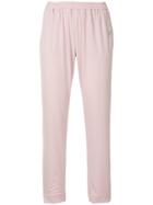 Roarguns Elasticated Waist Tapered Trousers - Pink & Purple