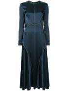 Cédric Charlier Fitted Panelled Dress - Blue