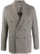 Circolo 1901 Houndstooth Print Blazer - Black