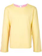 Comme Des Garçons Shirt Two-tone Jumper - Yellow & Orange