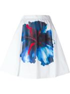 Dsquared2 Flower Print Pleated Skirt