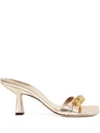 Gucci Tiger Embellished Sandals - Gold