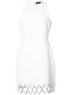 David Koma Fitted Dress - White
