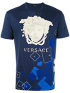 Versace Medusa T-shirt, Men's, Size: Xs, Blue, Cotton