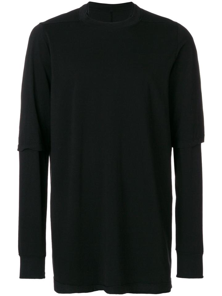Rick Owens Drkshdw Double Layered T-shirt - Black