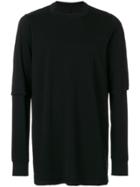 Rick Owens Drkshdw Double Layered T-shirt - Black