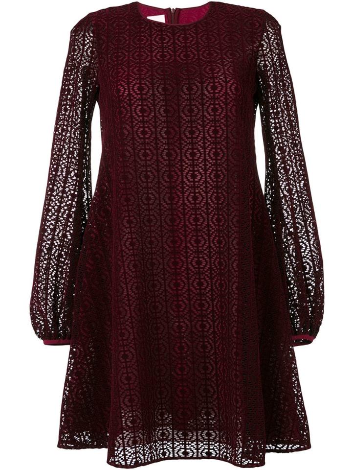 Giamba Laser Cut Layer Dress - Purple