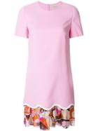 Emilio Pucci Layered Scalloped-hem Dress - Pink & Purple
