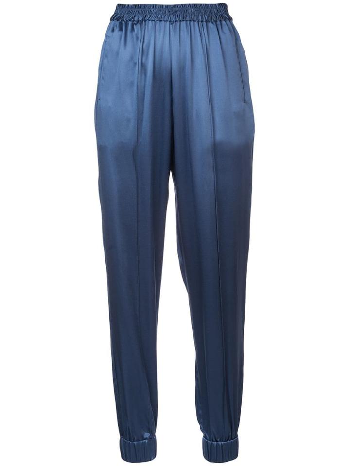 Fleur Du Mal Elasticated Trousers - Blue