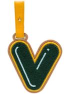 Chaos Letter V Luggage Tag - Green