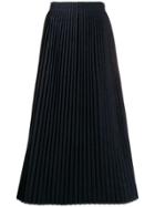 Mm6 Maison Margiela Denim Pleated Skirt - Blue