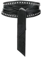Federica Tosi Studded Faux-leather Belt - Black