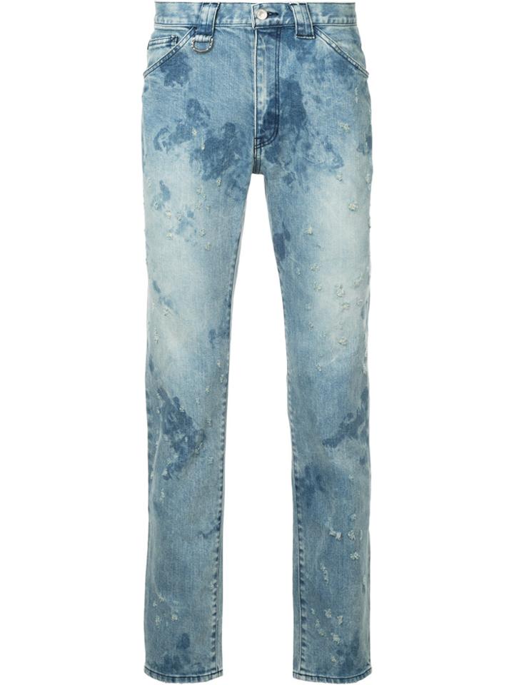 Roar Distressed Slim-fit Jeans - Blue