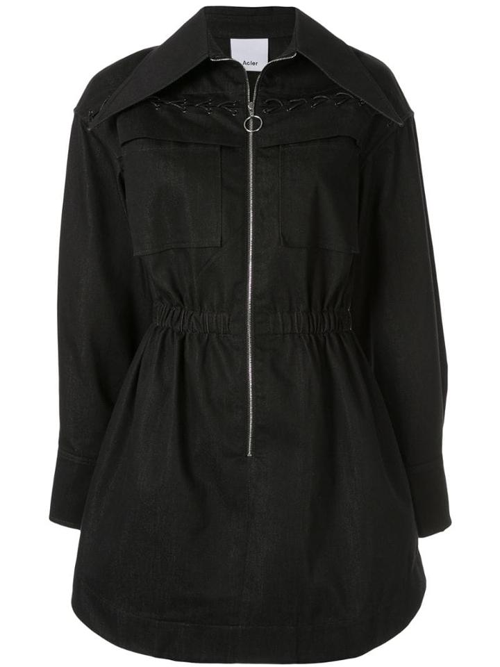 Acler Collins Lace-detailed Dress - Black