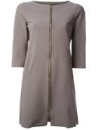 Herno Three-quarter Sleeve Coat, Women's, Size: 52, Grey, Polyamide/spandex/elastane