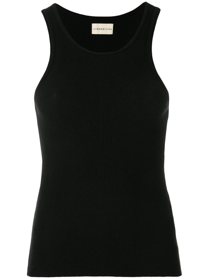Simon Miller Ribbed Vest Top - Black