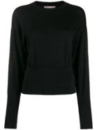 N.peal Fine Knit Batwing Glitter Jumper - Black