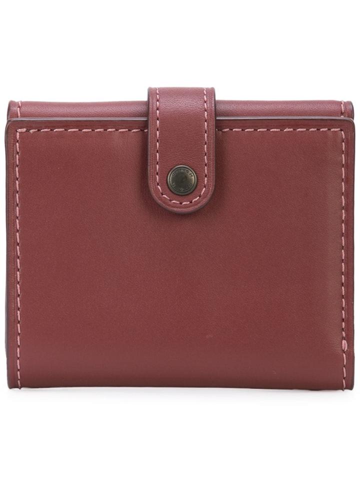 Coach Small Trifold Wallet - Red