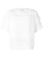 Iro Lace Tiered T-shirt, Women's, Size: 40, White, Polyester