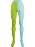 Marc Jacobs Two-tone Tights - Verde